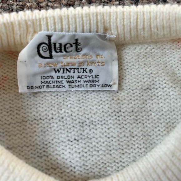 vintage floral button up sweater - Picture 2 of 2